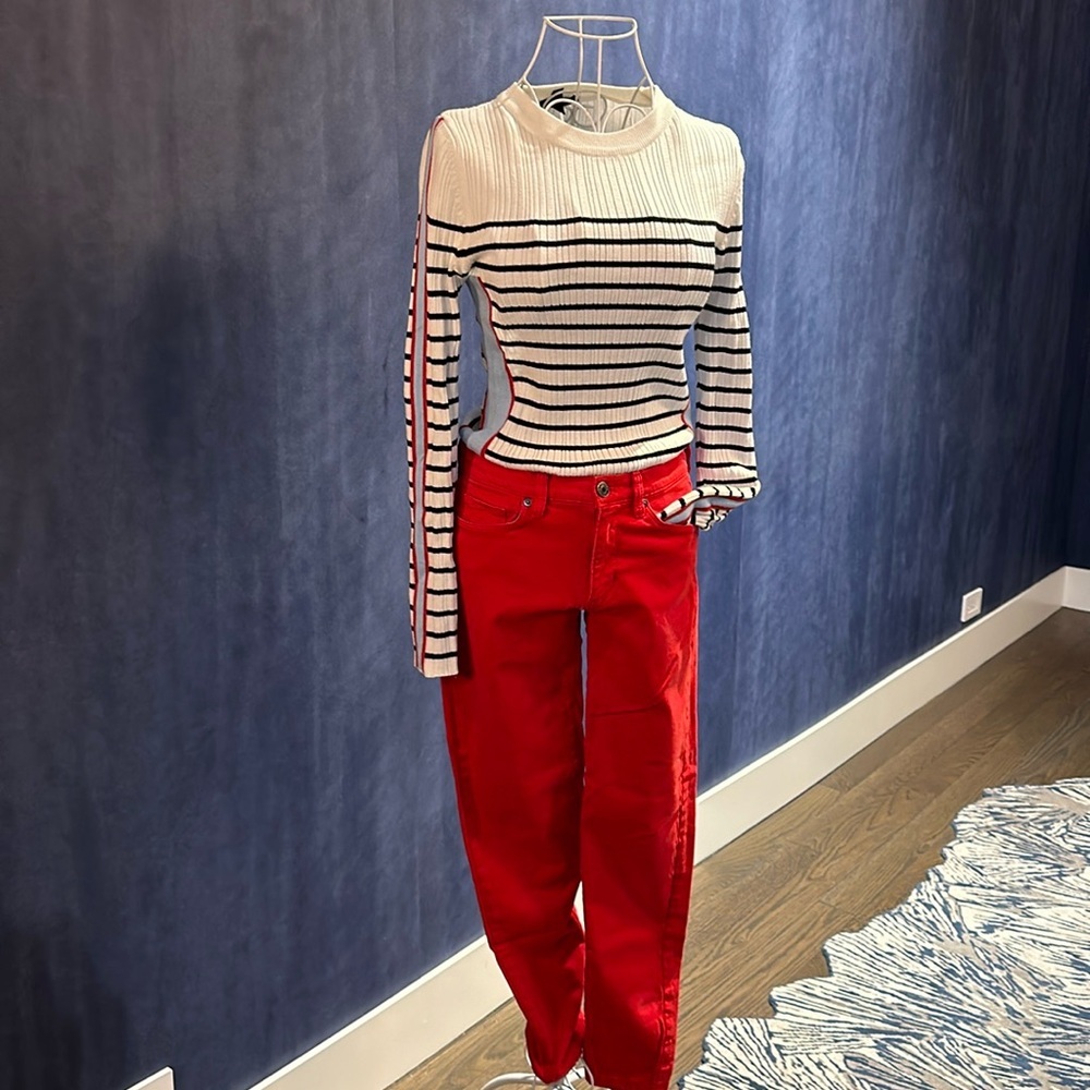 BANANA REPUBLIC red pants, size 27 - Picture 1 of 6